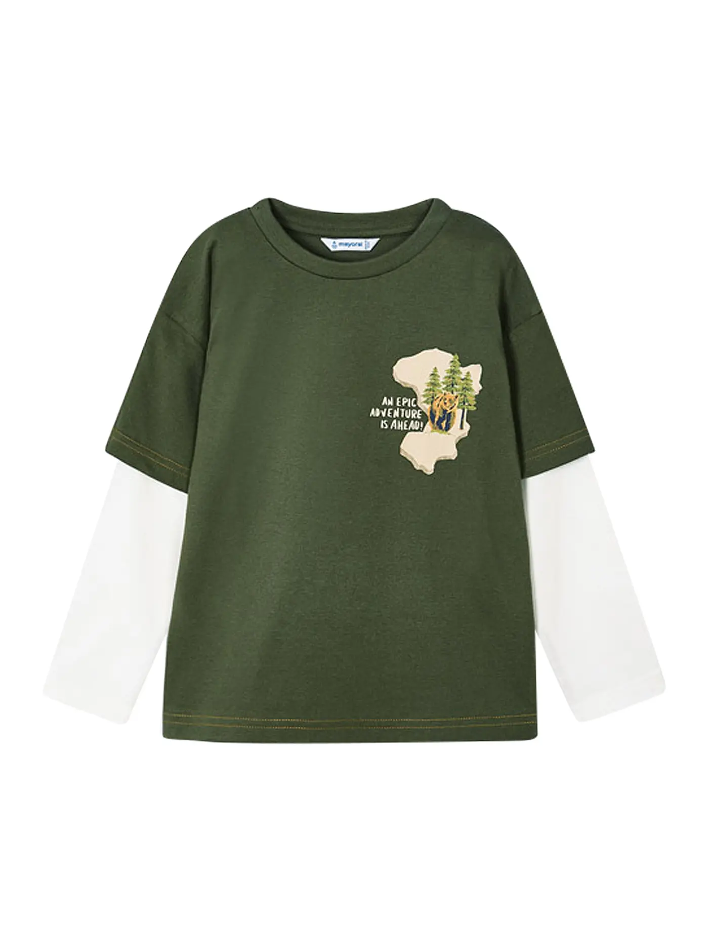 MAYORAL | Jungen Langarmshirt | dunkelgrün